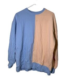 Flirtitude Active Small Blue and Peach Sweatshirt